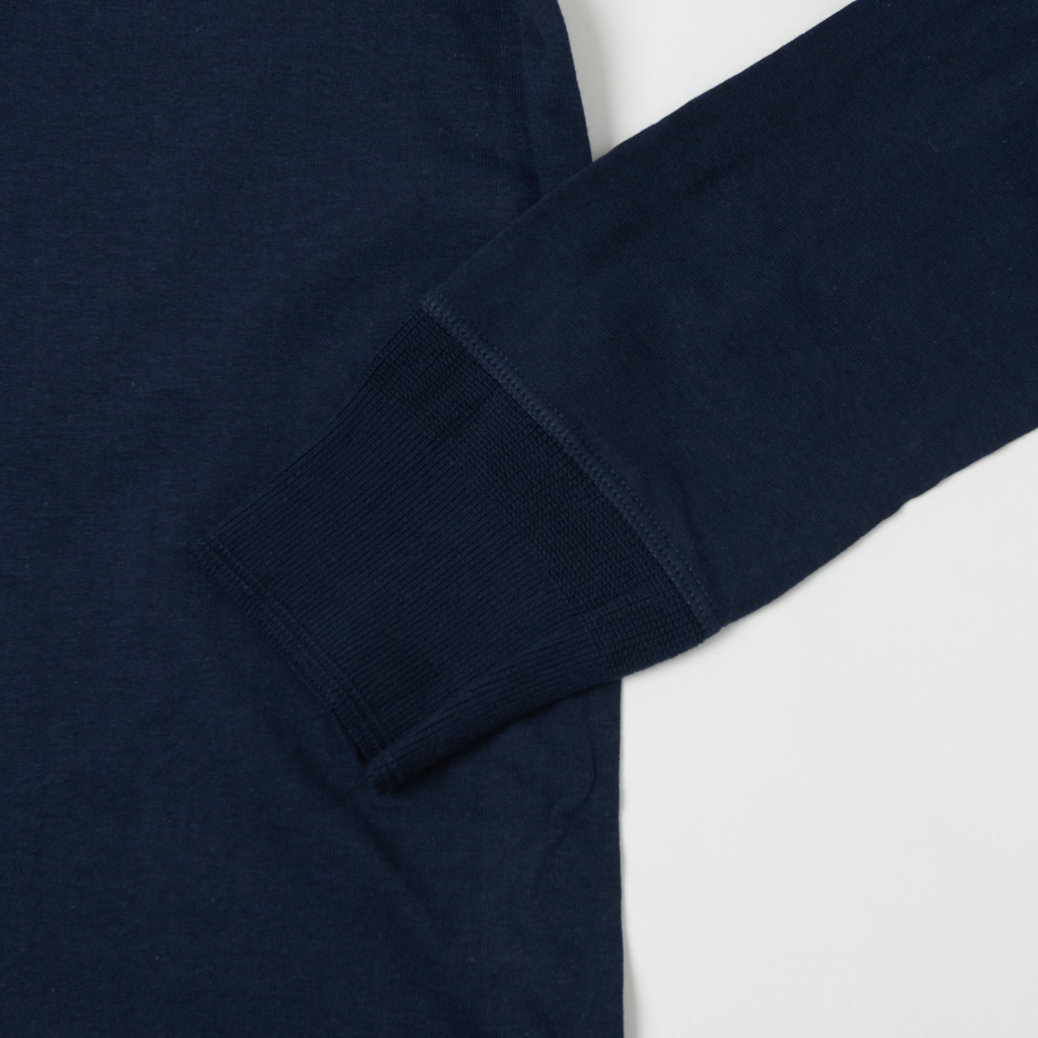 Merz b. Schwanen 102 Lightweight Long Sleeve Henley - Ink Blue