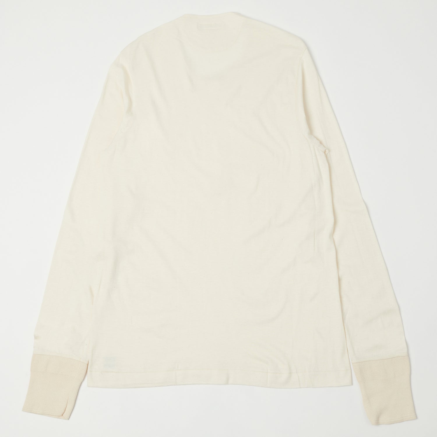 Merz b. Schwanen 102 Lightweight Long Sleeve Henley - Nature