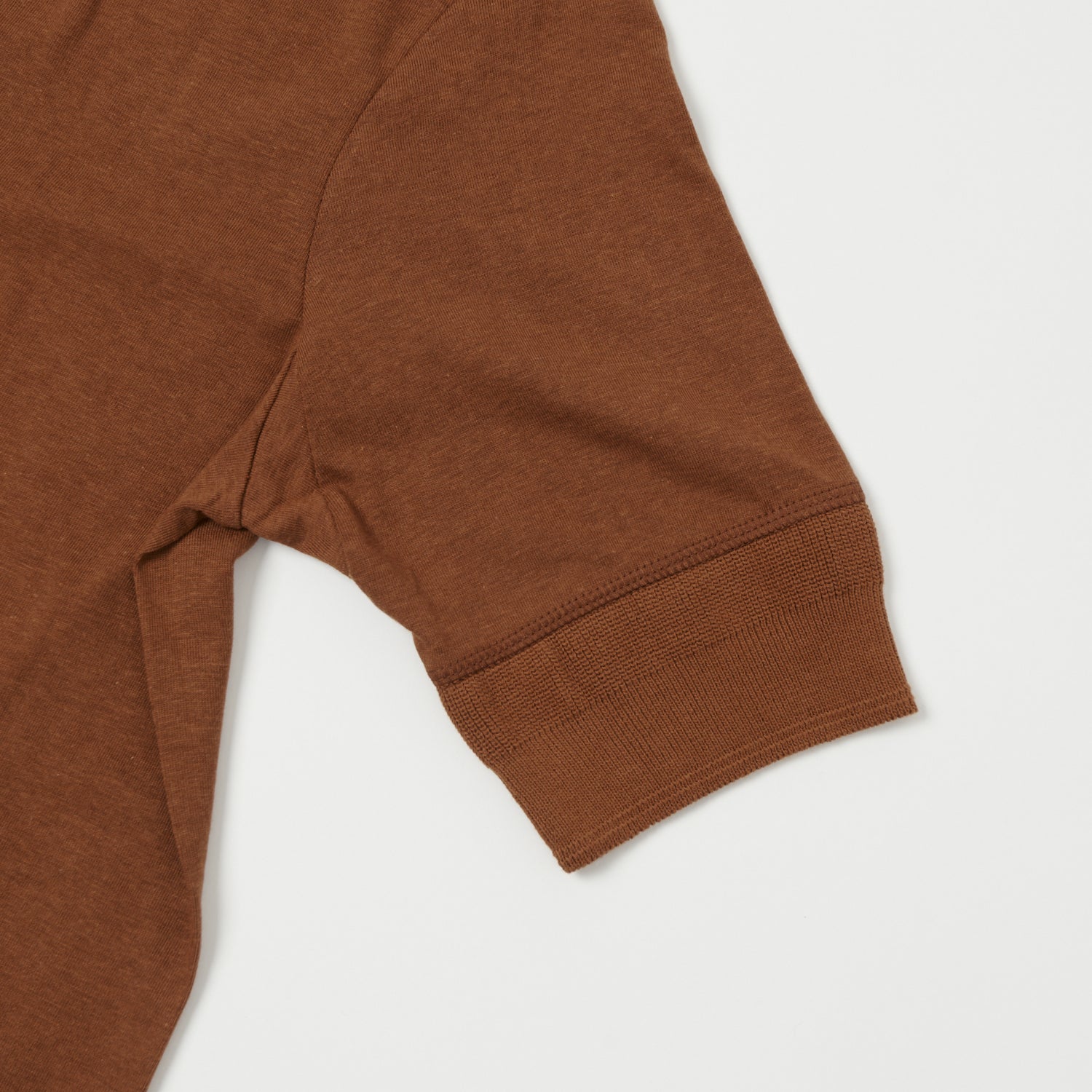 Merz b. Schwanen 103 Lightweight Short Sleeve Henley - Tan