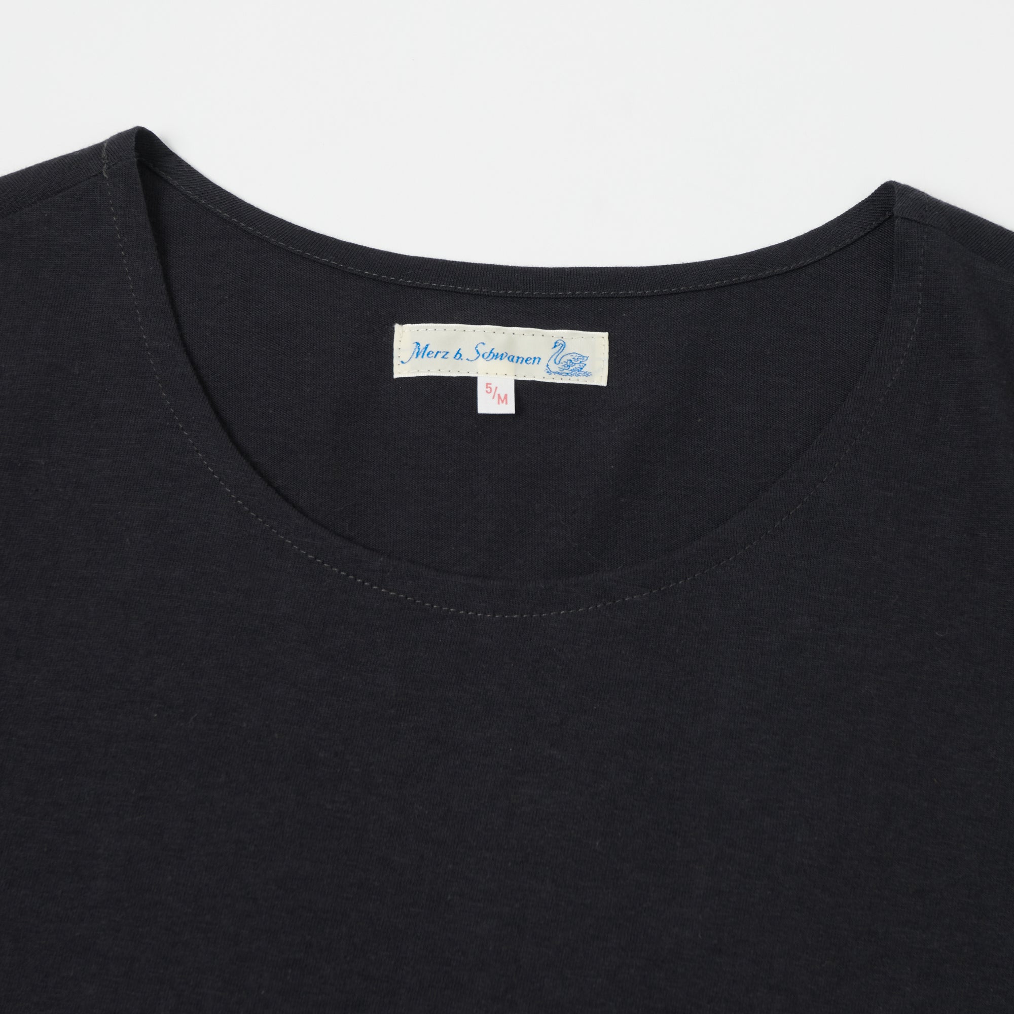 Merz b. Schwanen 114 Lightweight 1920s T-Shirt  - Charcoal