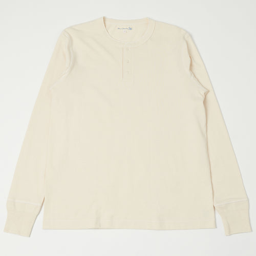 Merz b. Schwanen 204 Long Sleeve Henley - Nature