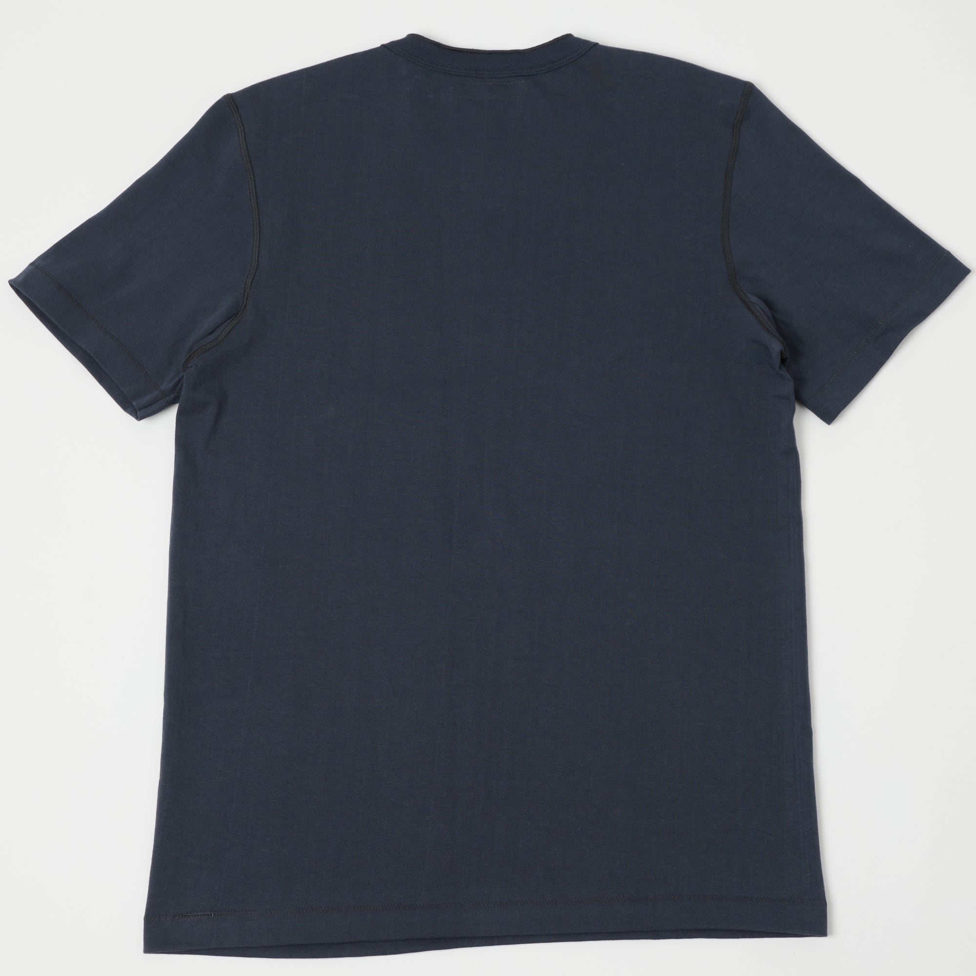 Merz b. Schwanen 204SL Short Sleeve Henley - Navy