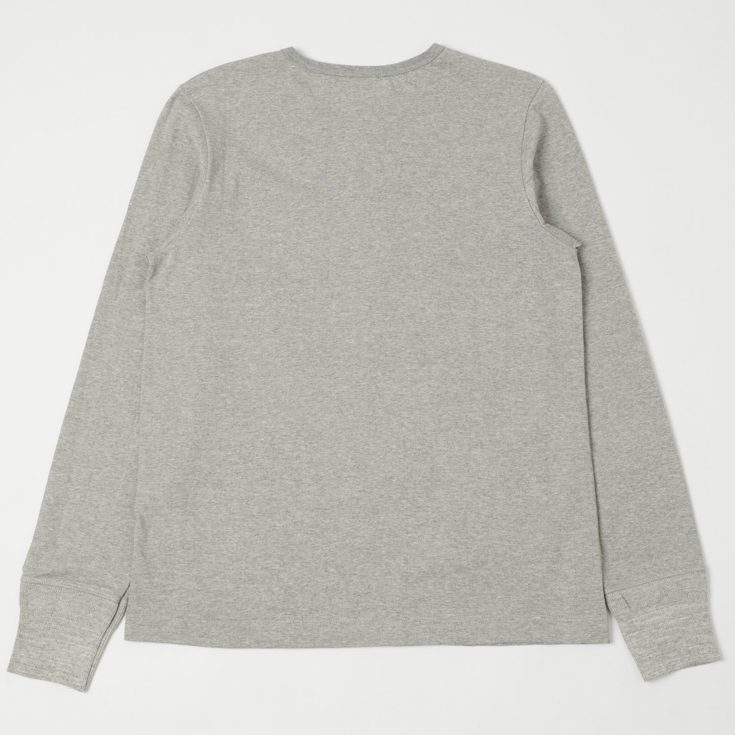 Merz b. Schwanen 206 Long Sleeve Henley - Grey Melange