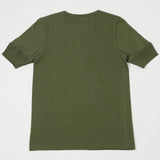 Merz b. Schwanen 207 Short Sleeve Henley - Army Green