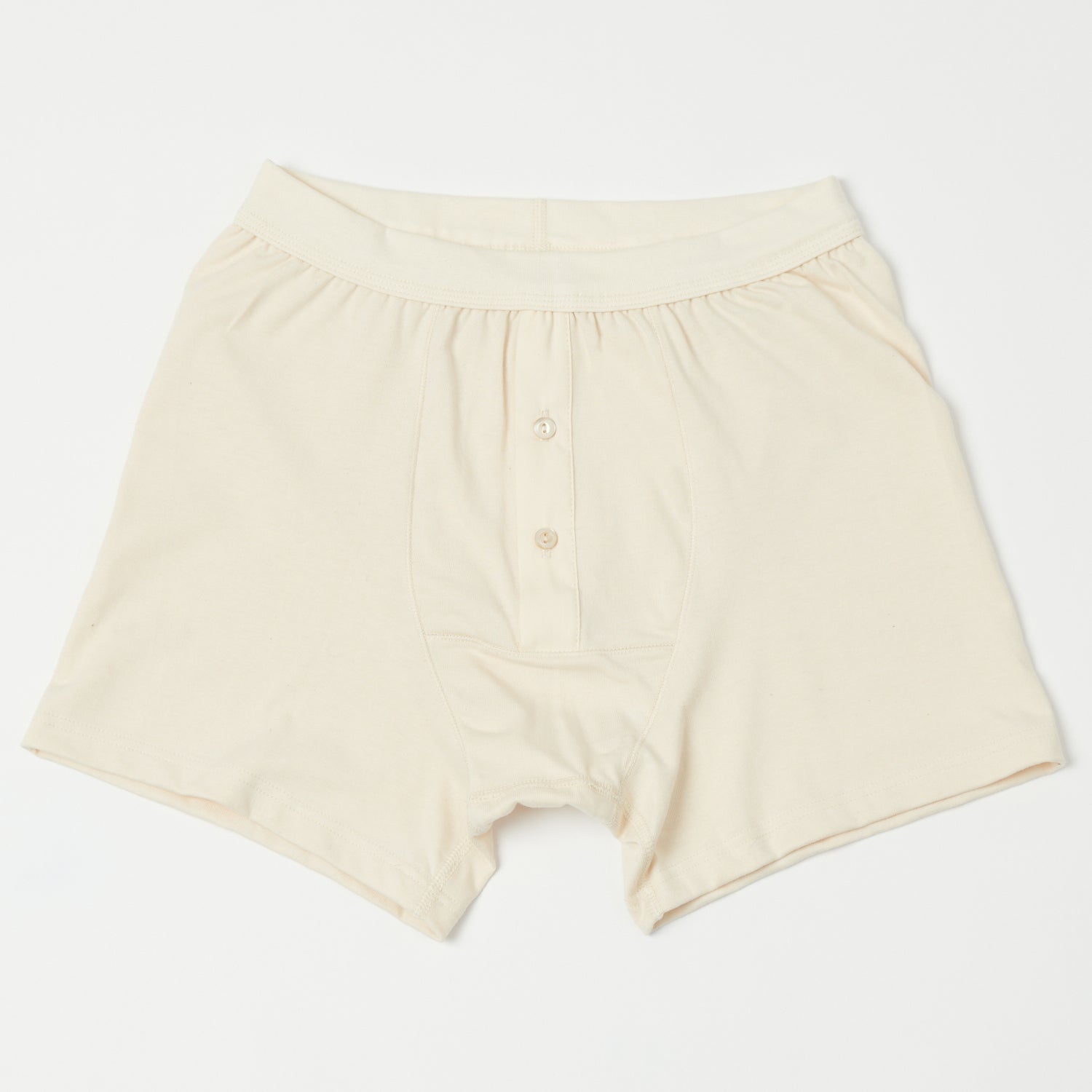 Merz b. Schwanen 255 Button Fly Boxer Brief - Nature