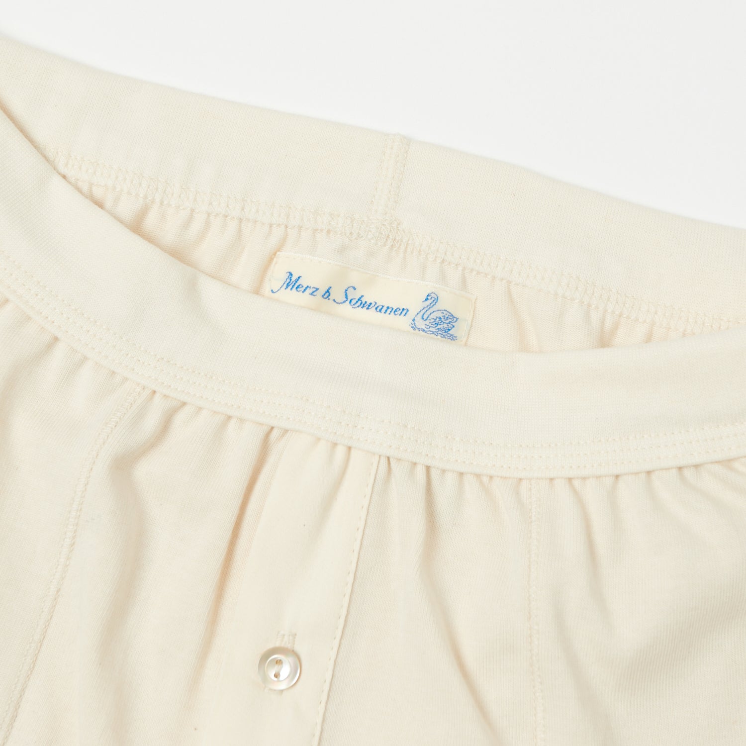 Merz b. Schwanen 255 Button Fly Boxer Brief - Nature
