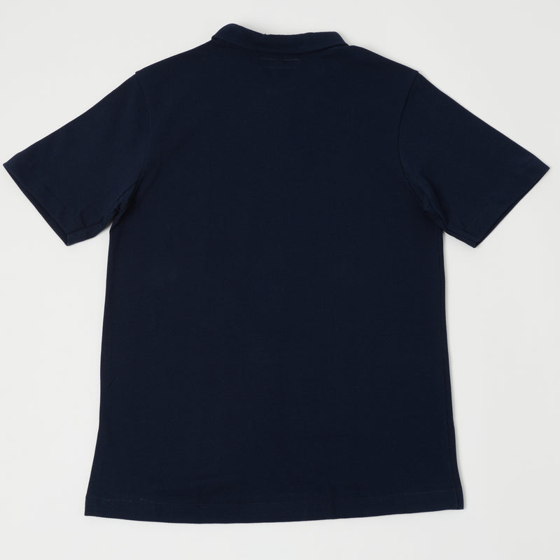 Merz b. Schwanen 2PKPL Pocket Polo Shirt - Ink Blue