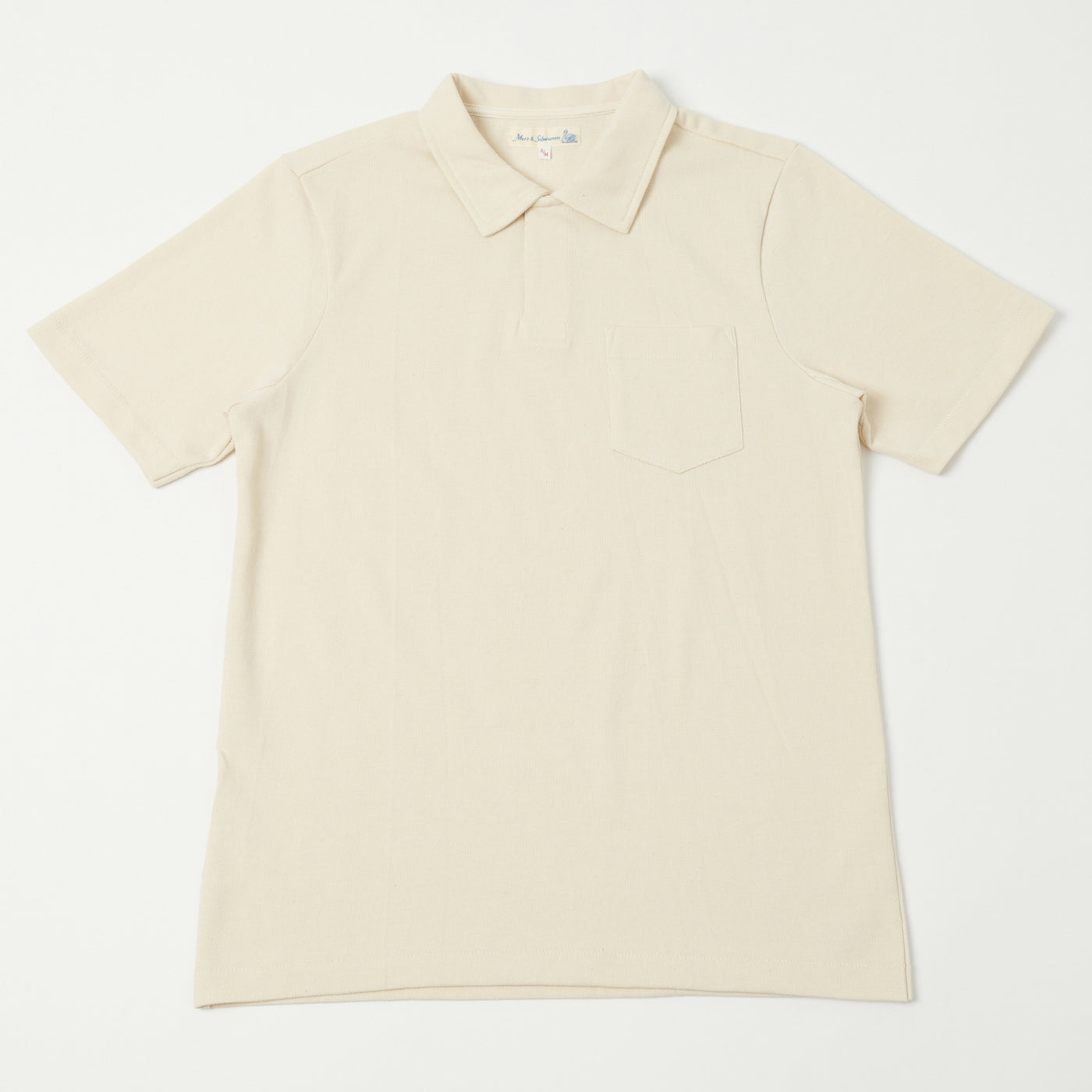 Merz b. Schwanen 2PKPL Pocket Polo Shirt - Nature