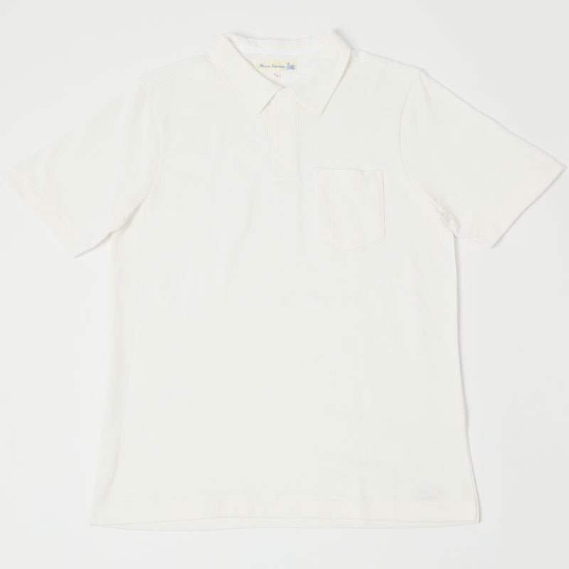 Merz b. Schwanen 2PKPL Pocket Polo Shirt - White