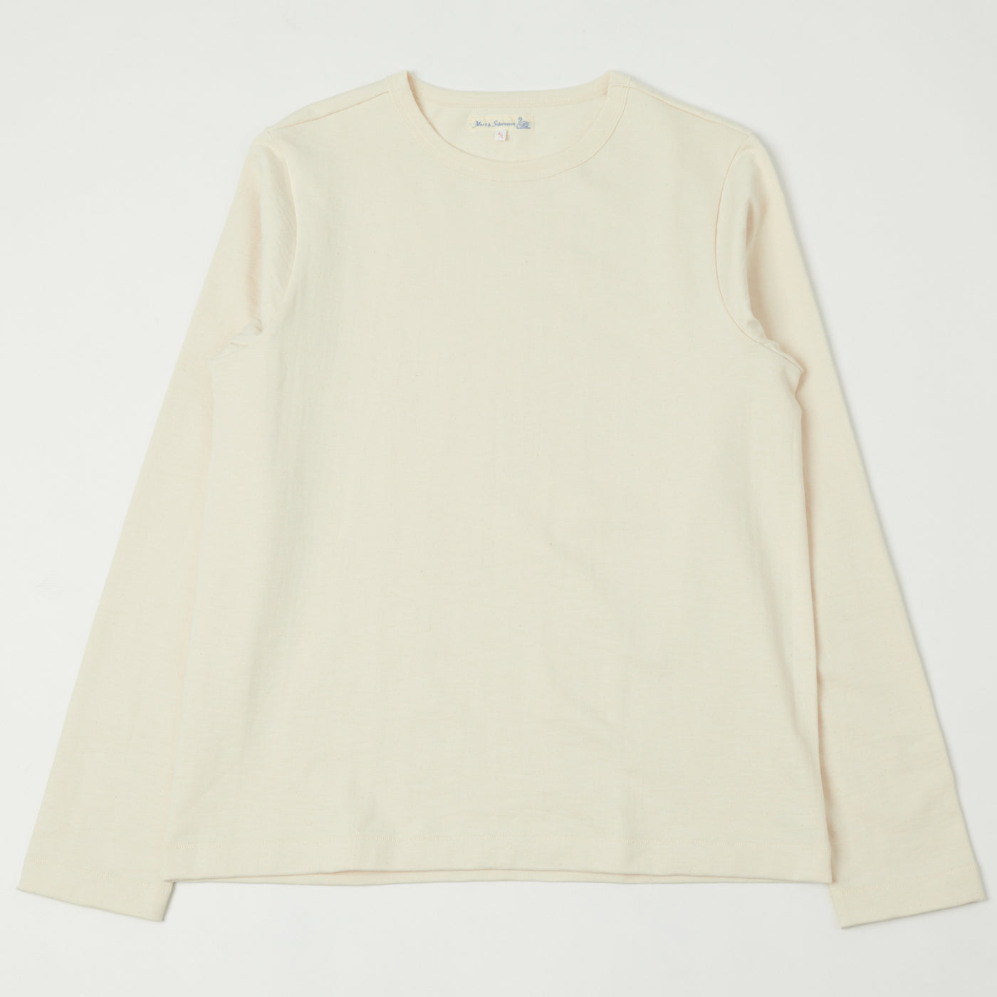 Merz b. Schwanen 2S18 Heavyweight Long Sleeve T-Shirt - Nature