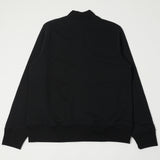 Merz b. Schwanen 343Z Half Zip Sweatshirt - Deep Black