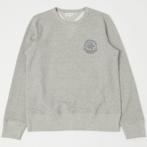 Merz b. Schwanen 344 Eskimo Print Sweatshirt - Grey Melange