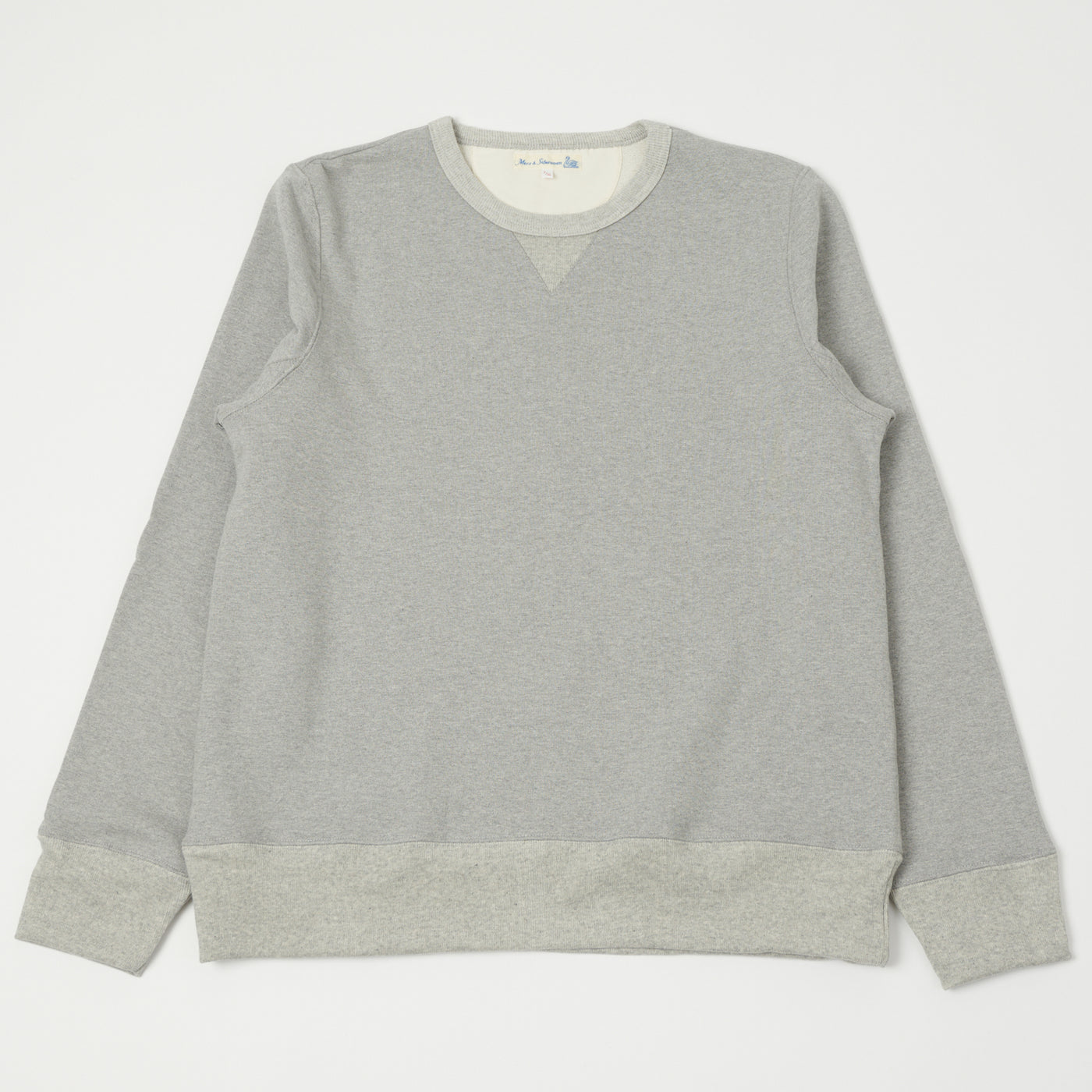 Merz b. Schwanen 3S48 Heavyweight Sweatshirt - Grey Melange