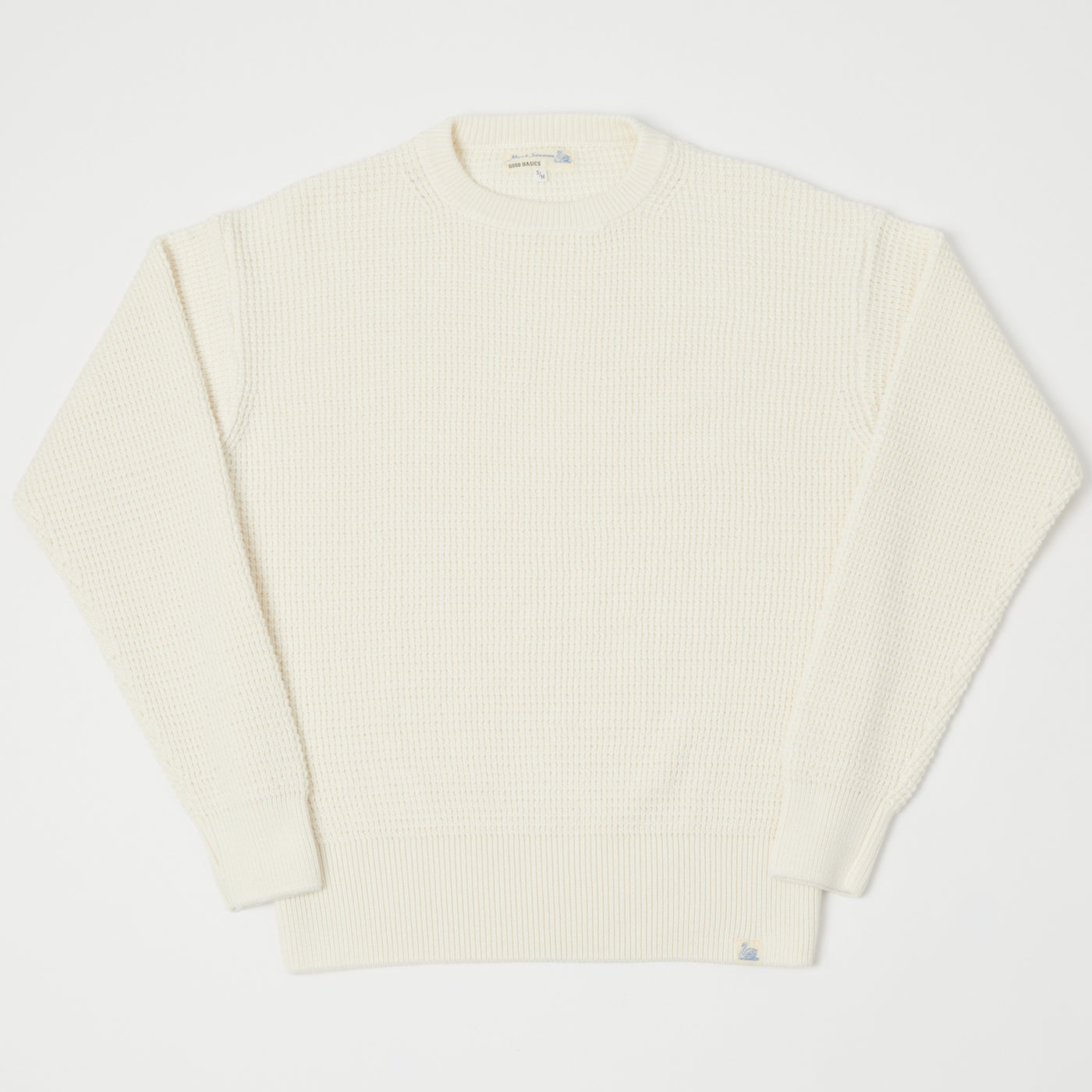 Merz b. Schwanen 'Good Basics' Waffle Knit Pullover - Nature