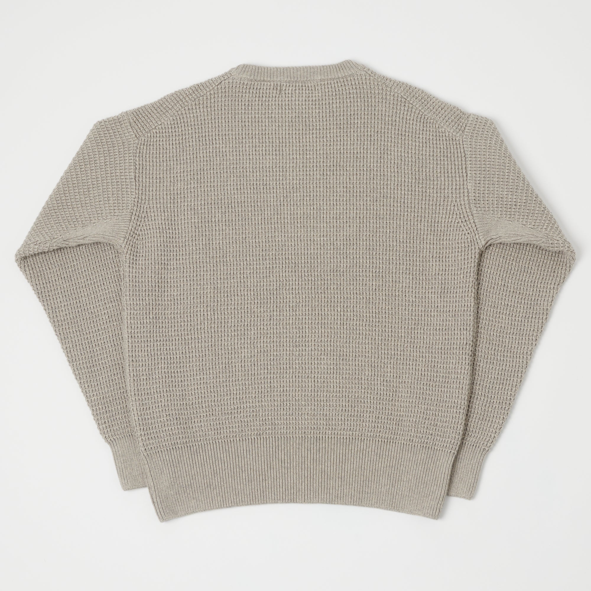 Merz b. Schwanen 'Good Basics' Waffle Knit Pullover - Grey Melange