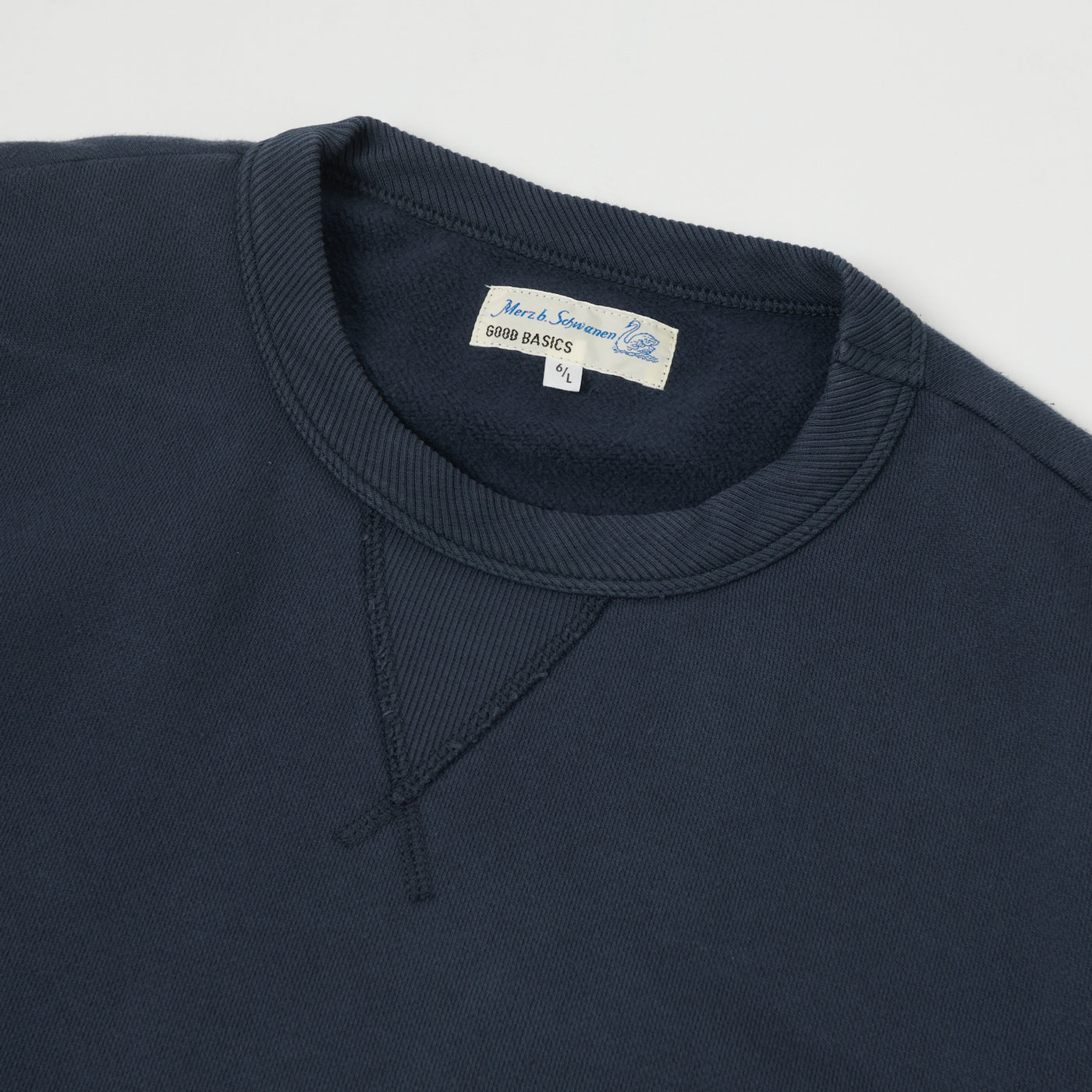 Merz b. Schwanen 'Good Basics' Athletic Sweatshirt - Denim Blue