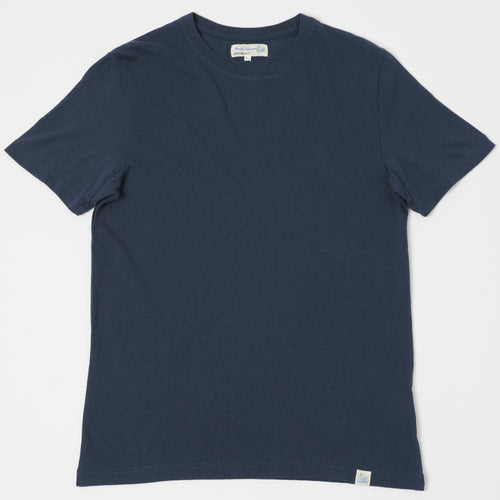 Merz b. Schwanen 'Good Basics' Vintage Wash T-Shirt - Denim Blue