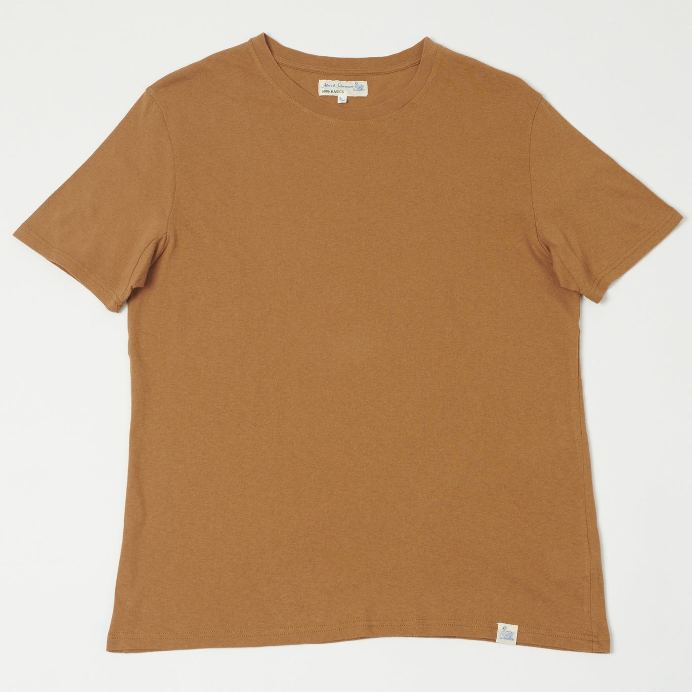 Merz b. Schwanen 'Good Basics' Vintage Wash T-Shirt - Amber