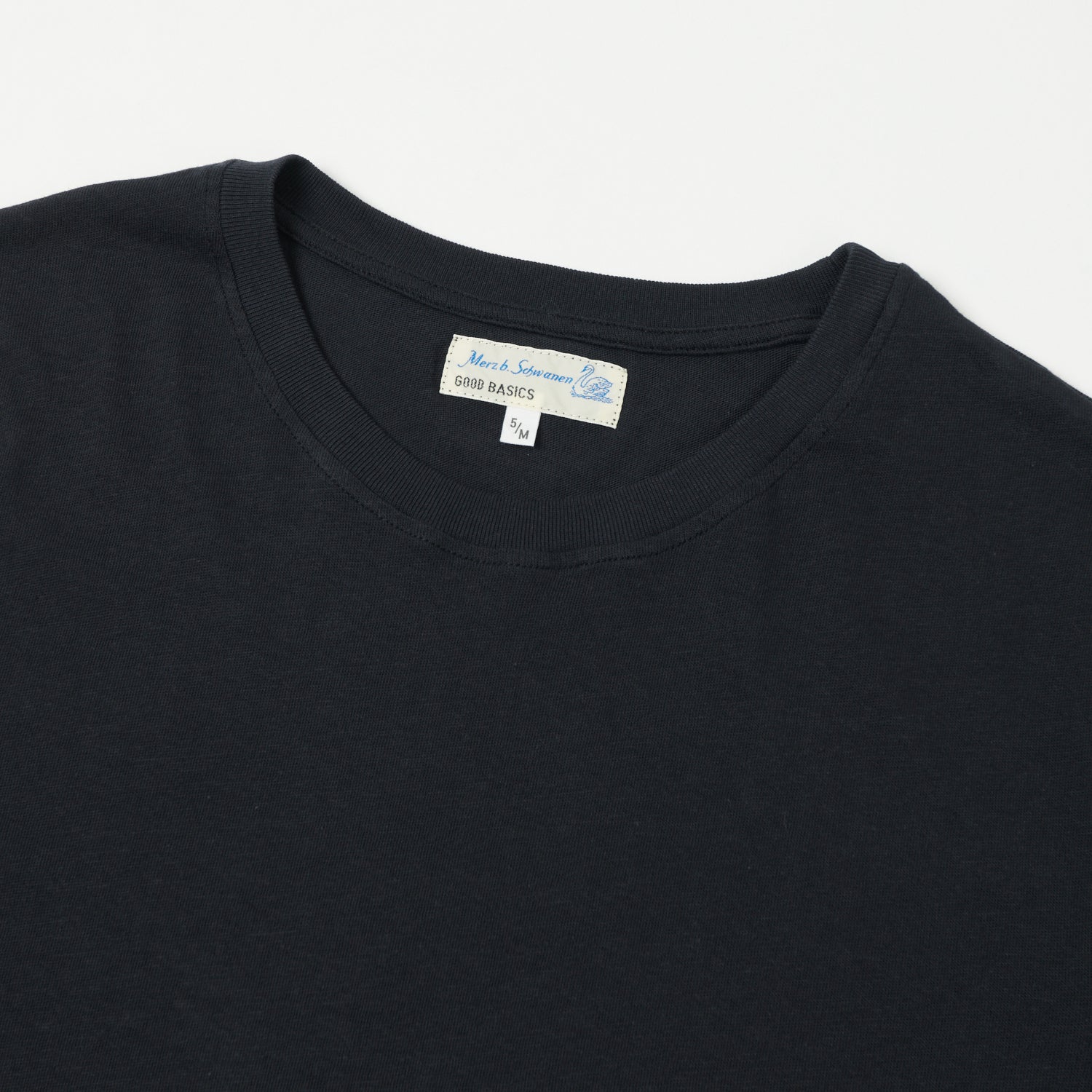 Merz b. Schwanen 'Good Basics' Vintage Wash T-Shirt - Charcoal