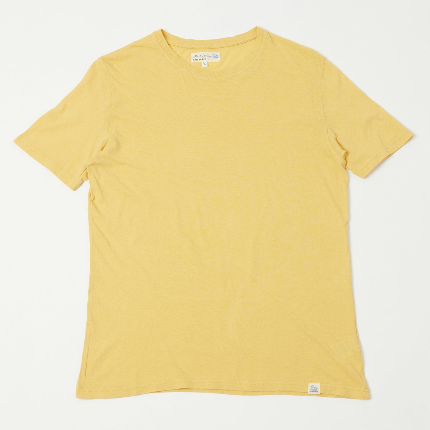 Merz b. Schwanen 'Good Basics' Vintage Wash T-Shirt - Sunshine