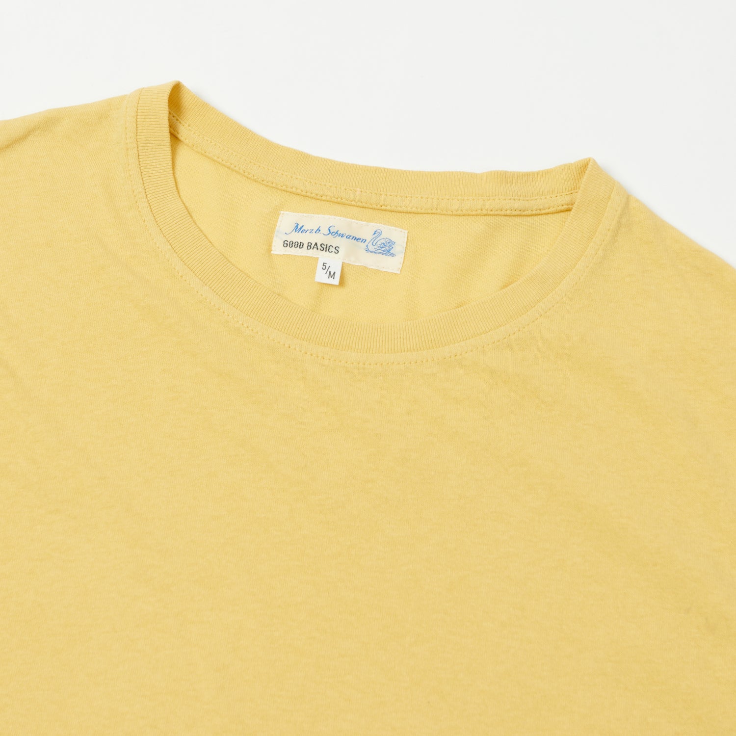 Merz b. Schwanen 'Good Basics' Vintage Wash T-Shirt - Sunshine