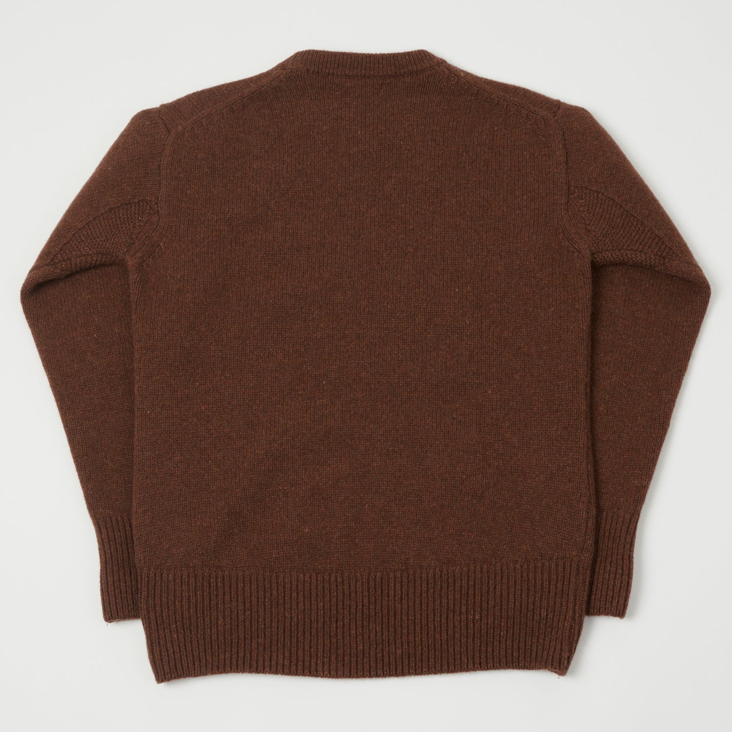 Merz b. Schwanen 'Good Basics' Wool Cashmere Knit Pullover - Chestnut