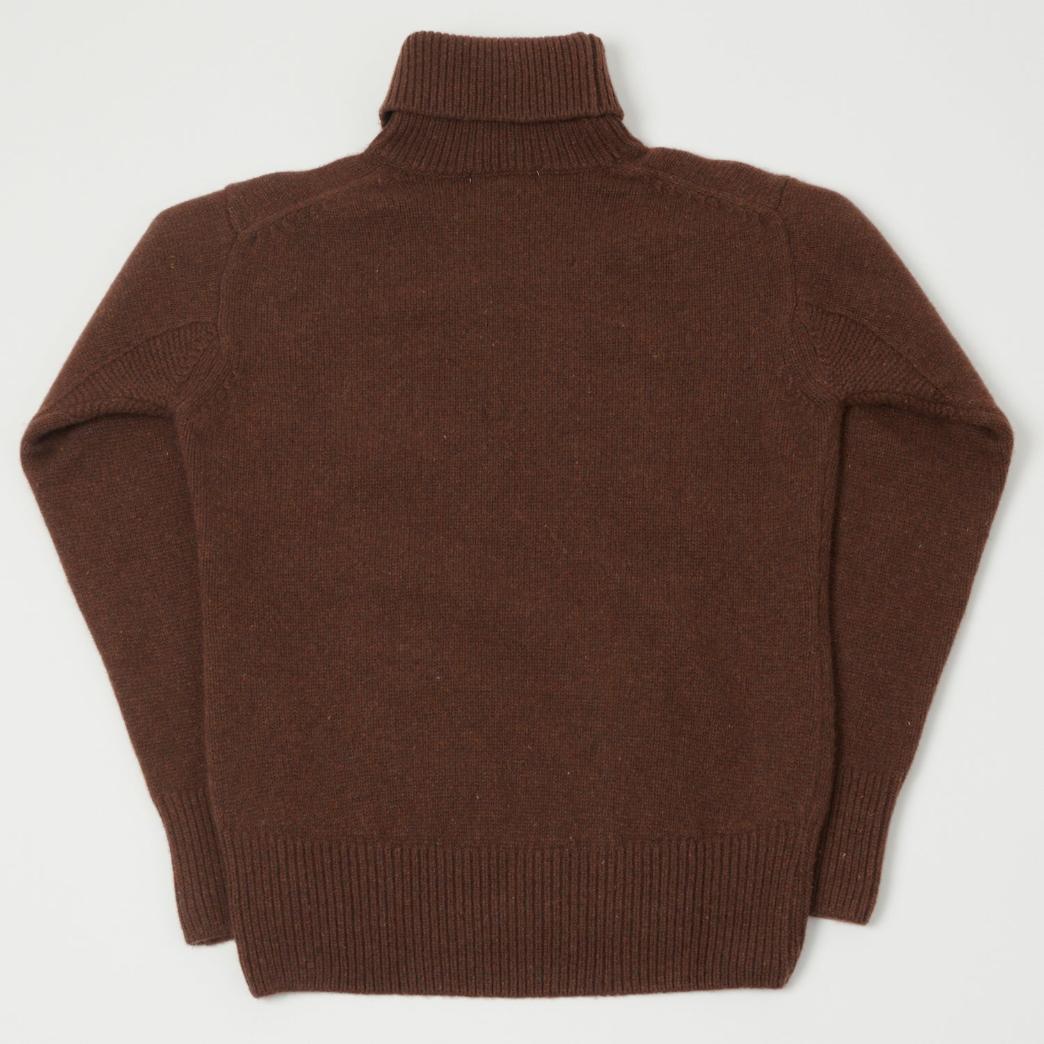 Merz b. Schwanen 'Good Basics' Wool Cashmere Knit Turtleneck - Chestnut