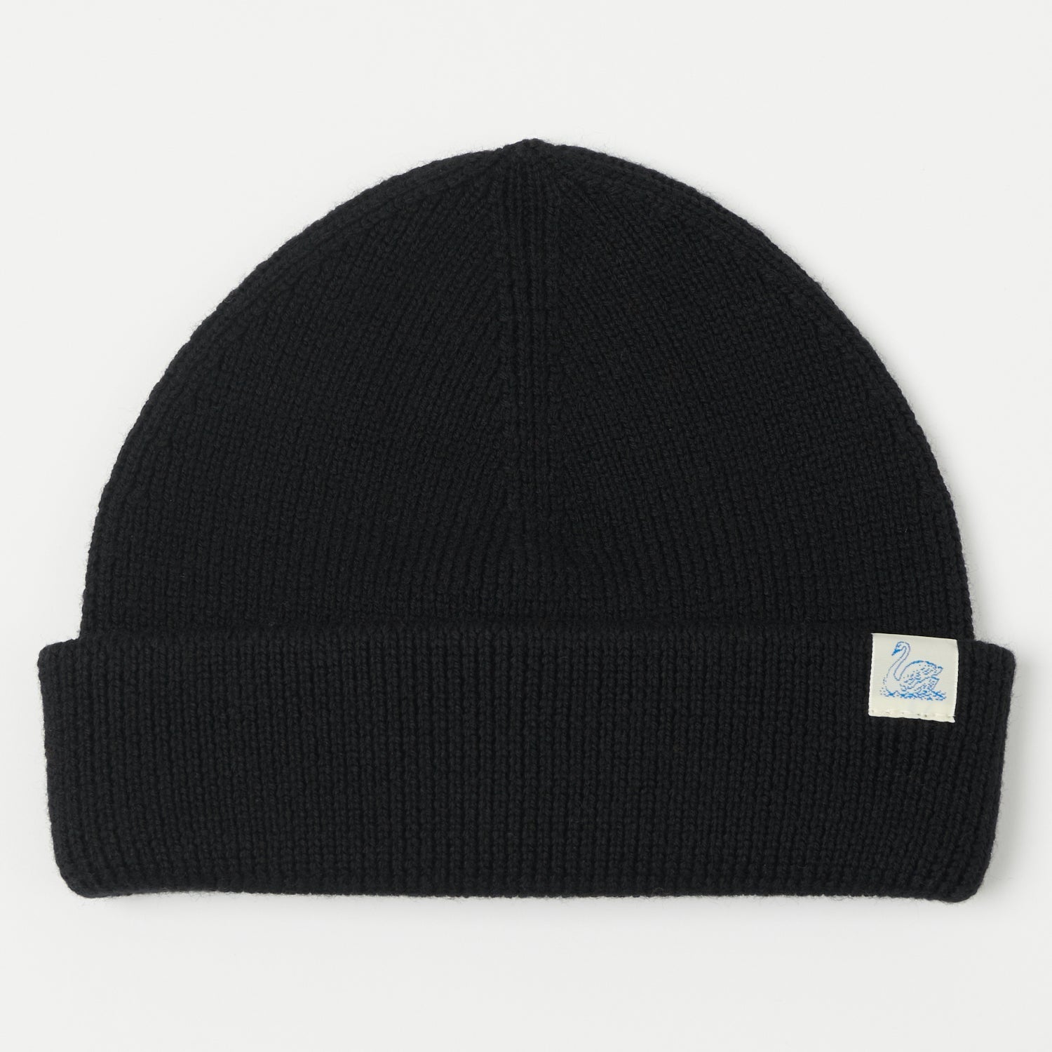 Merz b. Schwanen 'Good Basics' Classic Wool Beanie - Deep Black