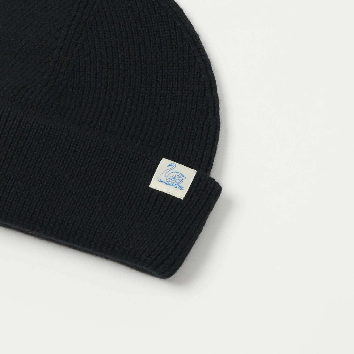 Merz b. Schwanen 'Good Basics' Classic Wool Beanie - Deep Black