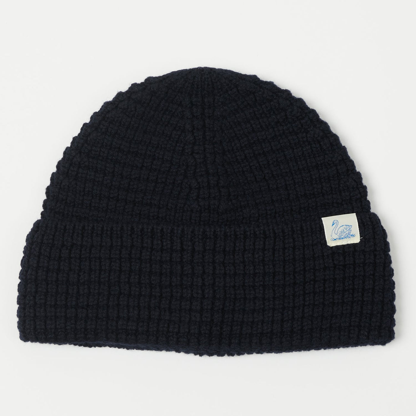 Merz b. Schwanen 'Good Basics' Waffle Knit Beanie - Dark Navy
