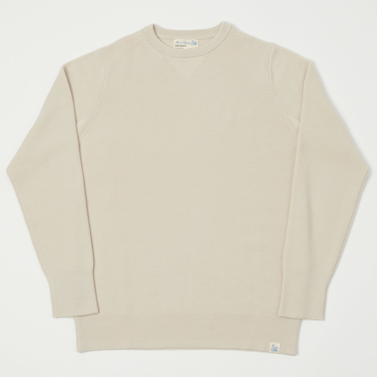 Merz B. Schwanen MWCC01 Ribbed Merino Pullover - Cashew | SON OF A STAG