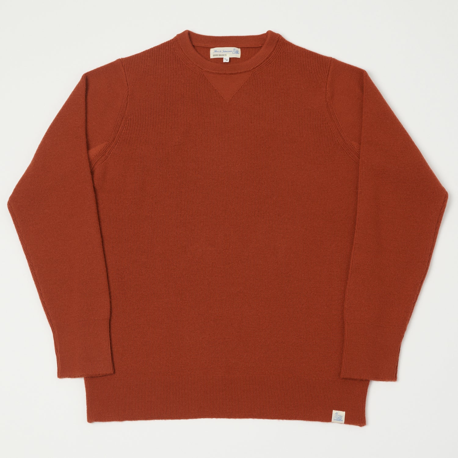 Merz b. Schwanen 'Good Basics' Ribbed Merino Wool Pullover - Clay