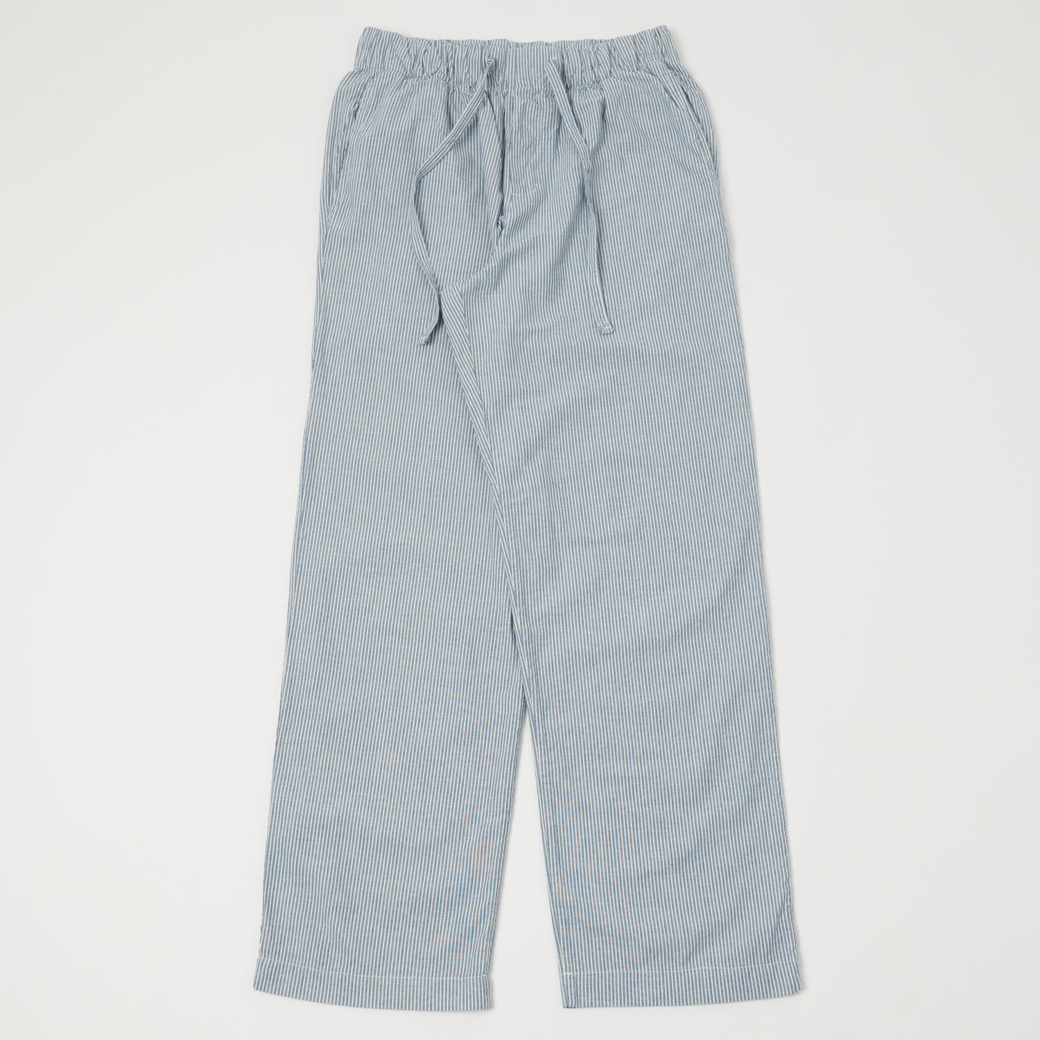 Merz b. Schwanen 'Good Basics' Pyjama Pants - Denim Blue/Natural