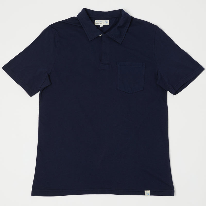 Merz b. Schwanen PLP02 Polo Shirt - Deep Blue