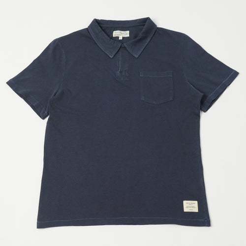 Merz b. Schwanen 'Good Basics' Polo Shirt - Denim Blue