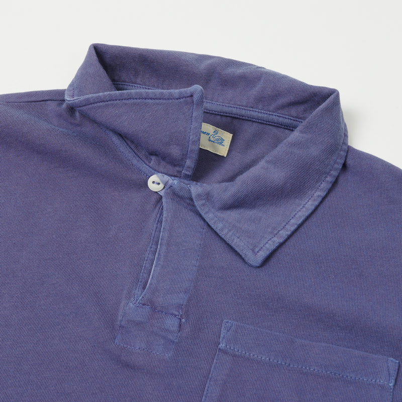 Merz b. Schwanen PLP04 Polo Shirt - Purple Blue