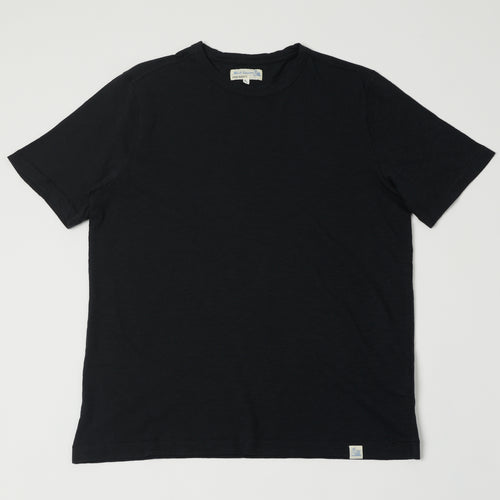 Merz b. Schwanen 'Good Basics' SCT04 Pima Slub Cotton Tee - Deep Black