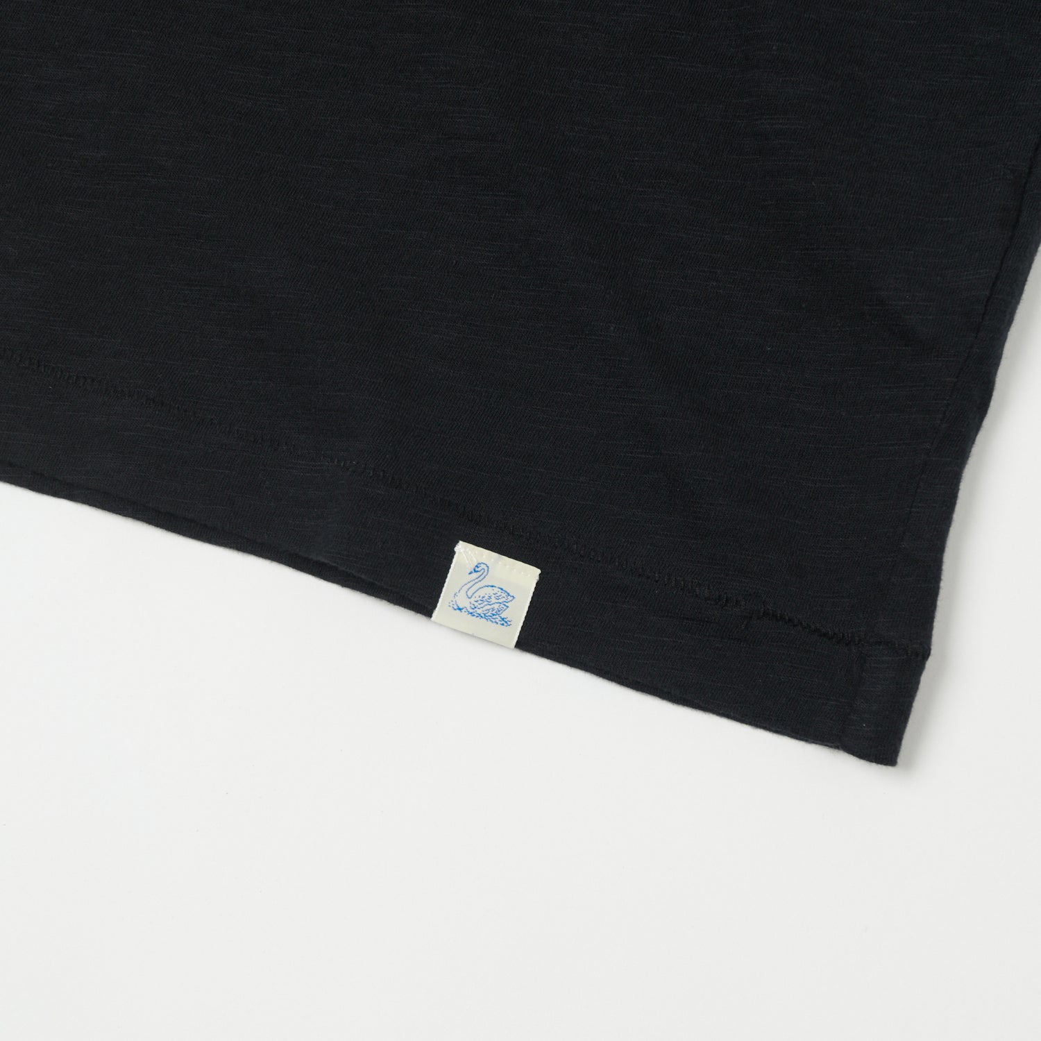 Merz b. Schwanen 'Good Basics' SCT04 Pima Slub Cotton Tee - Deep Black