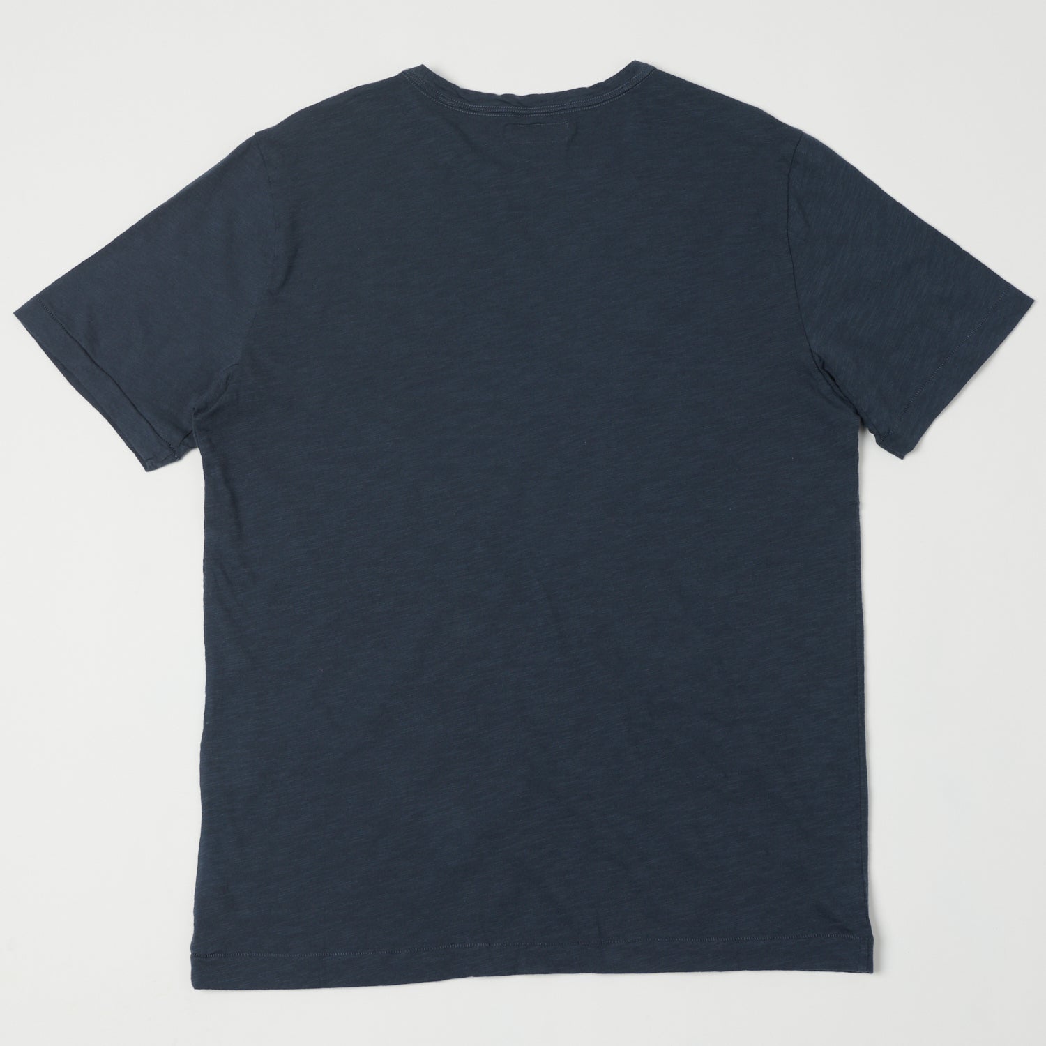 Merz b. Schwanen 'Good Basics' SCT04 Pima Slub Cotton Tee - Denim Blue