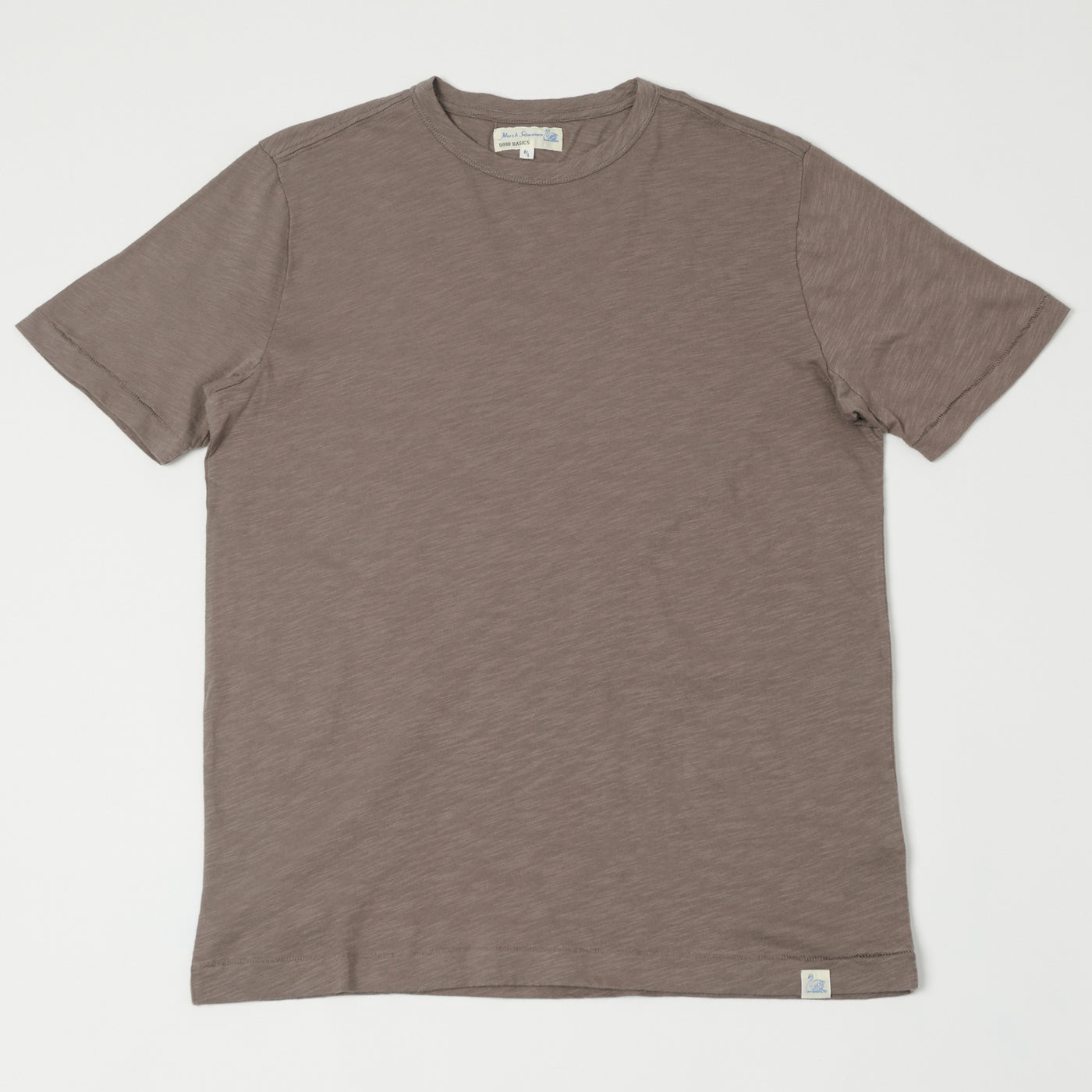 Merz b. Schwanen SCT04 Pima Slub Cotton Tee - Grain