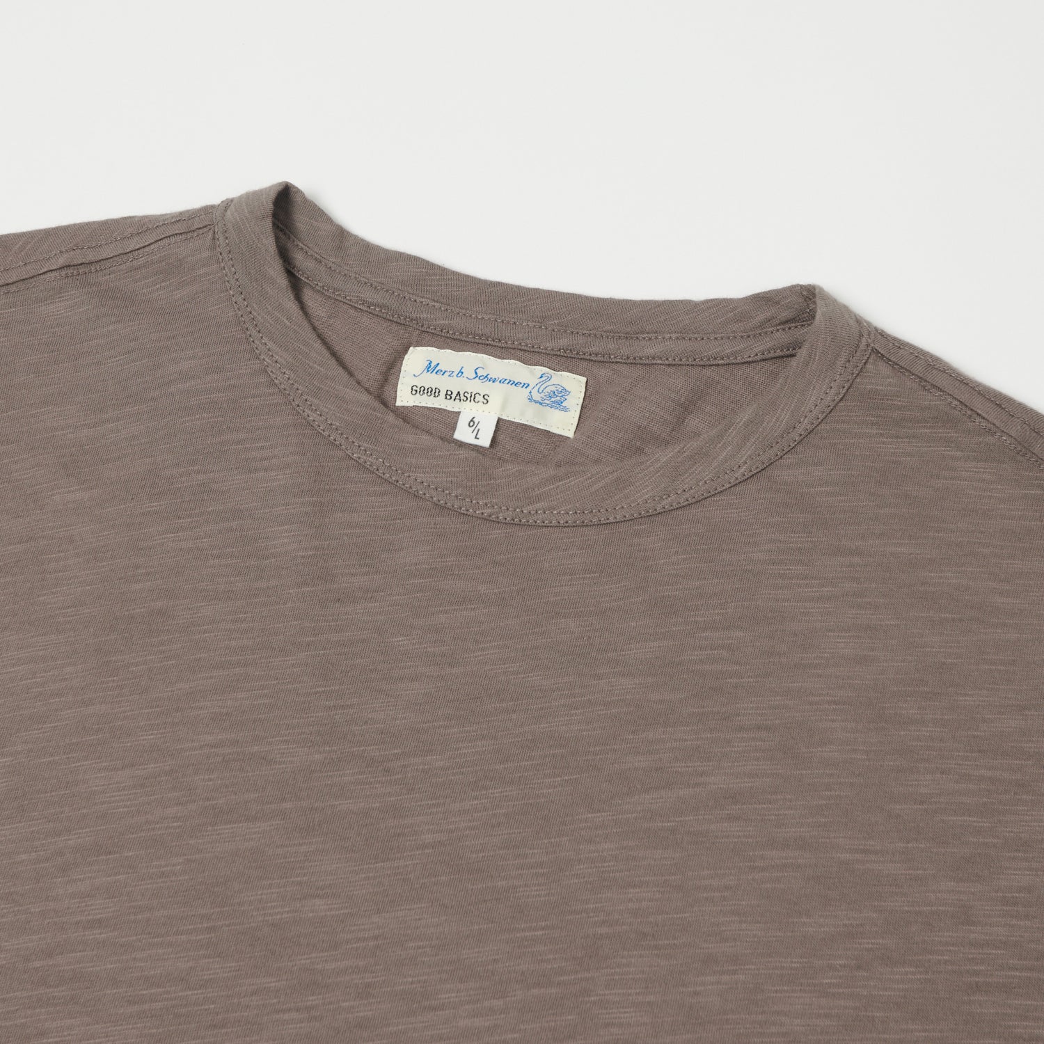 Merz b. Schwanen SCT04 Pima Slub Cotton Tee - Grain