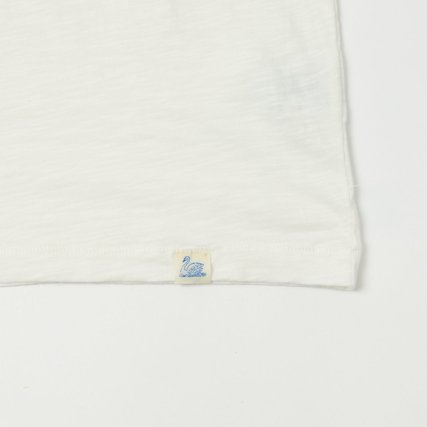 Merz b. Schwanen 'Good Basics' SCT04 Pima Slub Cotton Tee - White