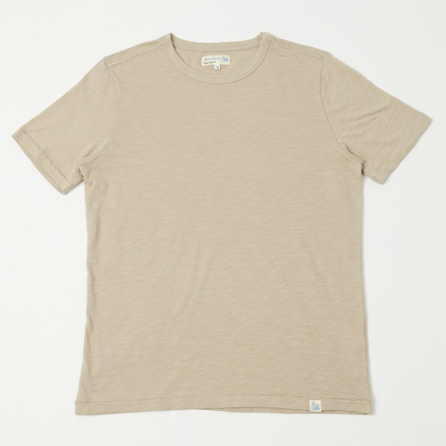 Merz b. Schwanen SCT04 Pima Slub Cotton T-Shirt - Greige