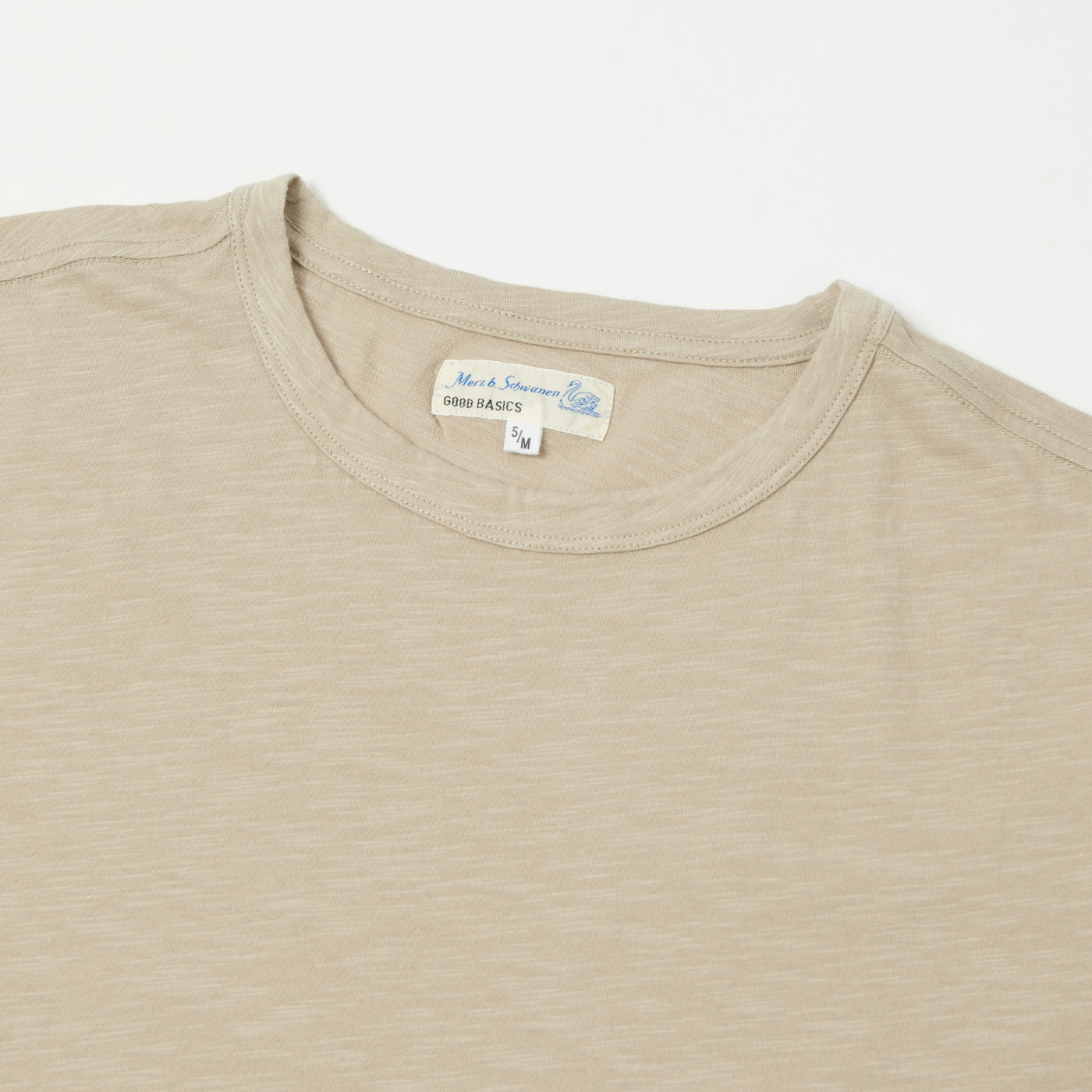 Merz b. Schwanen SCT04 Pima Slub Cotton T-Shirt - Greige
