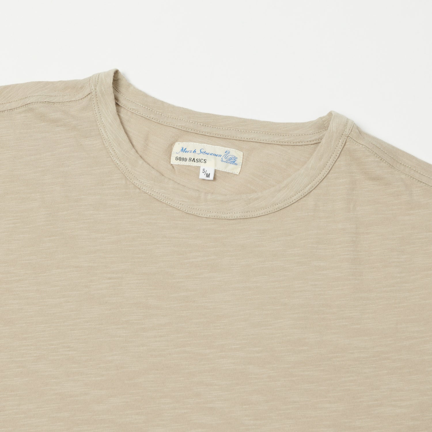 Merz b. Schwanen SCT04 Pima Slub Cotton T-Shirt - Greige