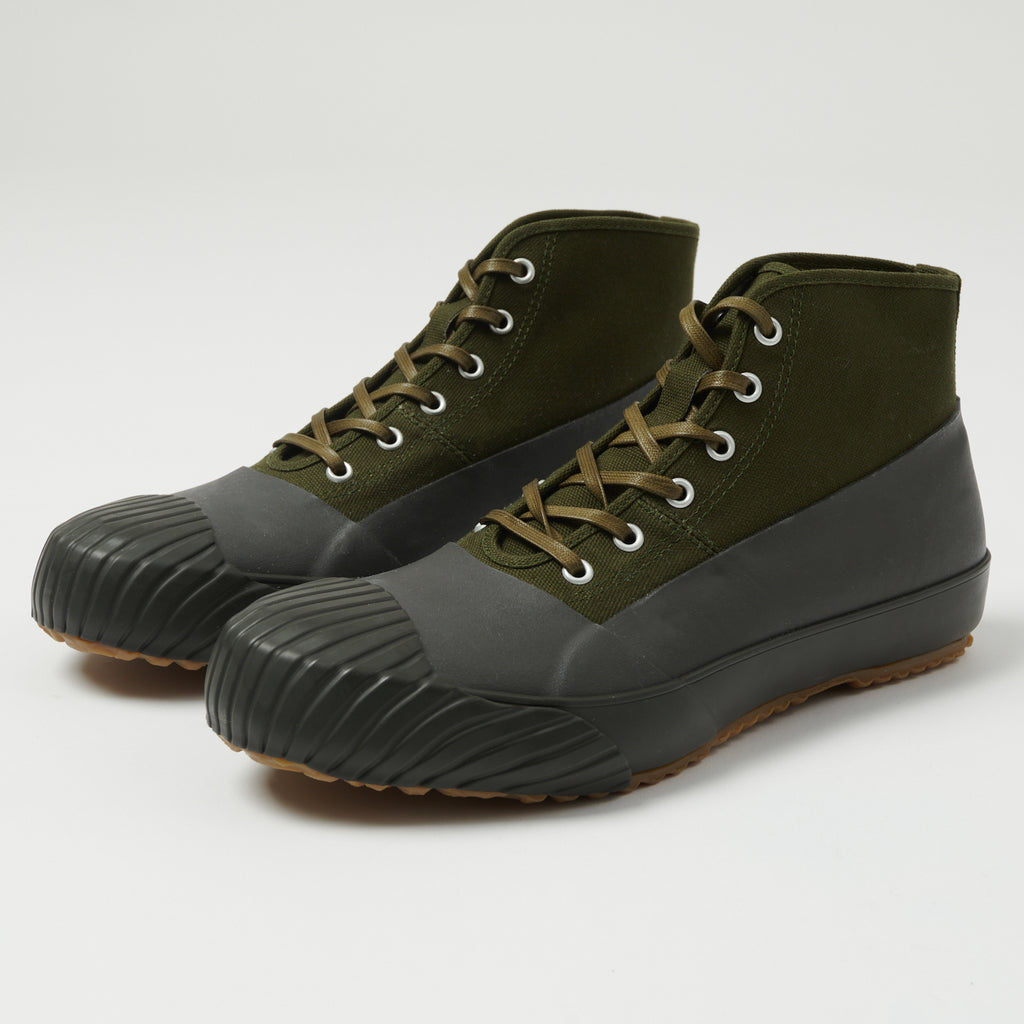 MOONSTAR ALWEATHER カーキ24.0 Moonstar 'Alweather' Rubber Covered Hi-Top Sneaker - Khaki