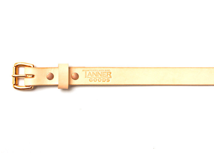 Tanner Goods Skinny Belt Natural