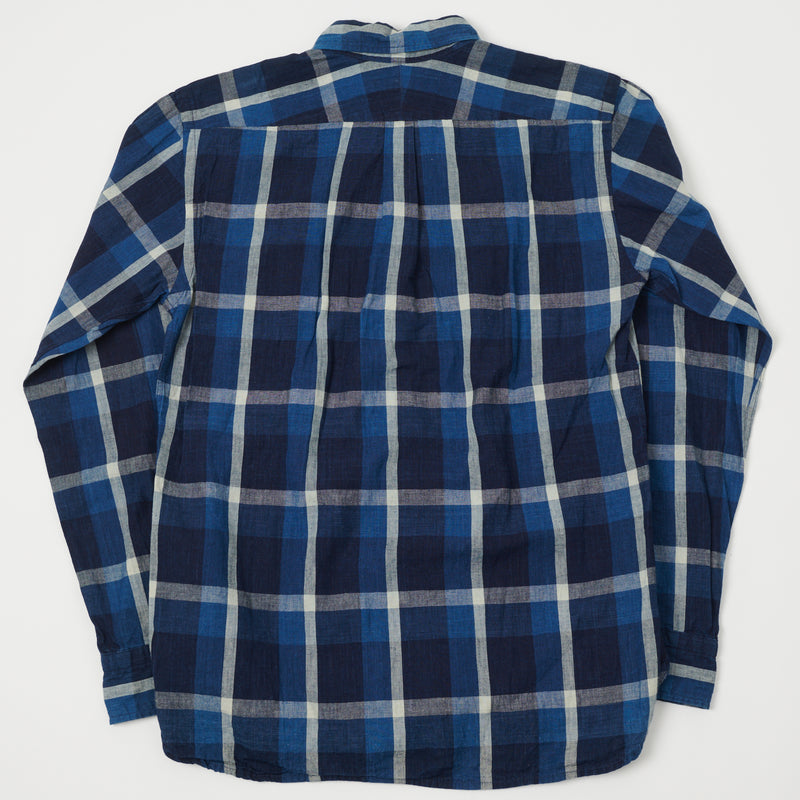 OmniGod 56-134X Check Shirt Indigo Dyed