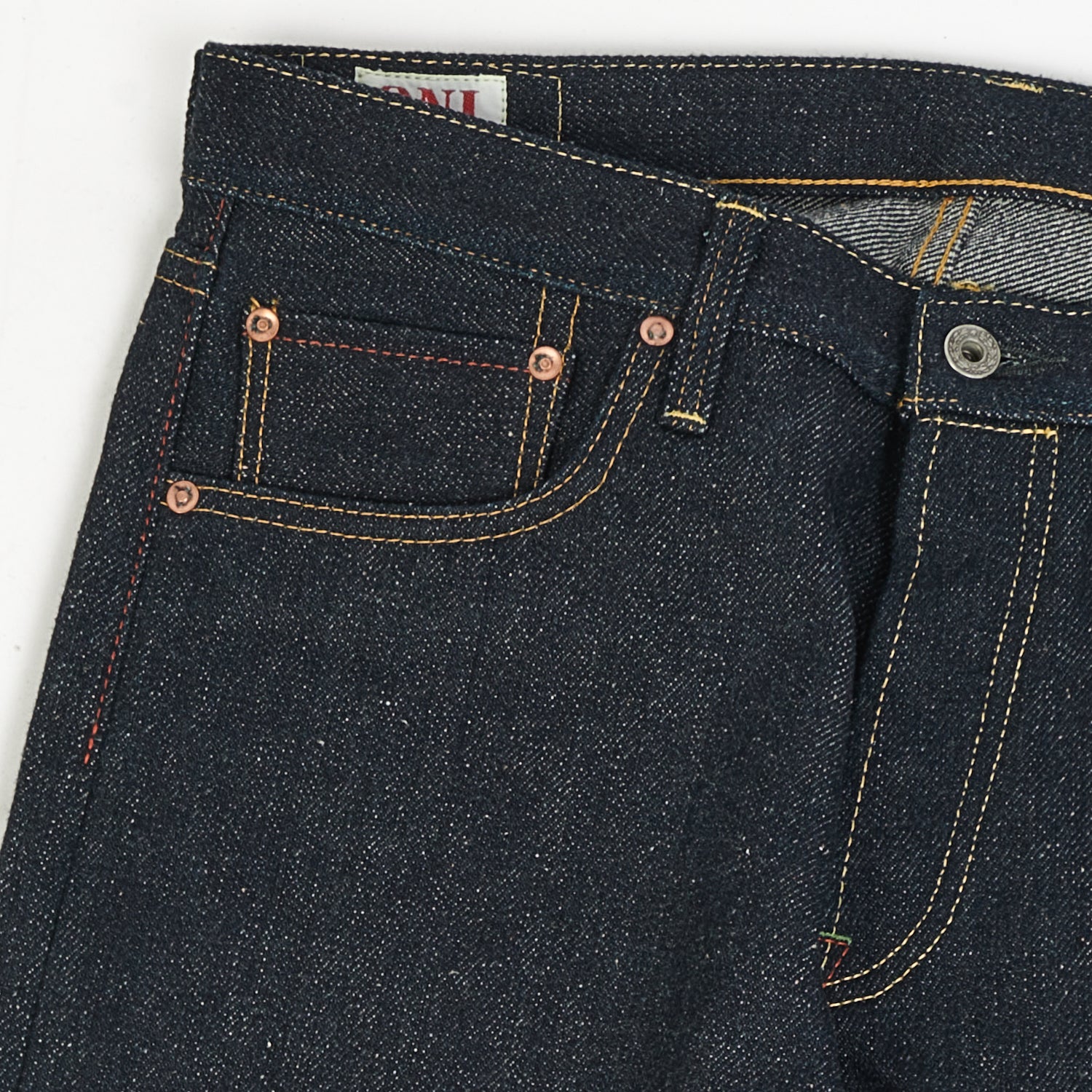 ONI Denim 575DGC Deep Green Cast 20oz Slim Straight Jean - Raw