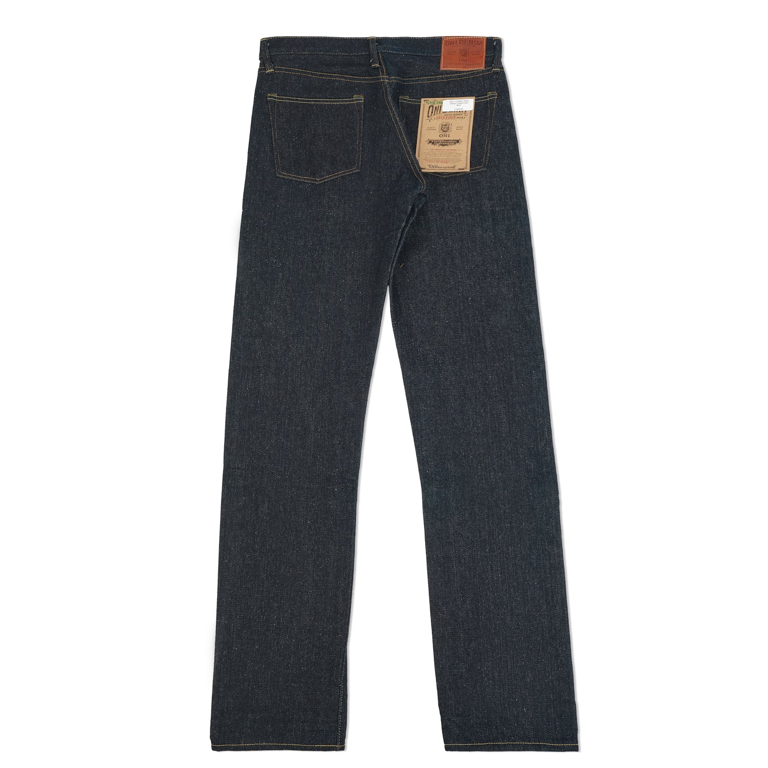 ONI Denim 575DGC Deep Green Cast 20oz Slim Straight Jean - Raw
